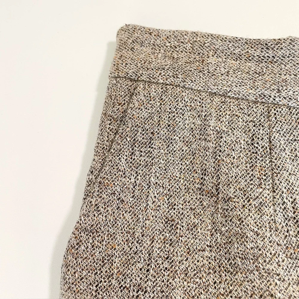 Aritzia Babaton Conan Pant Speckled Tweed Cotton Wool Silk Blend Crop Trouser 2